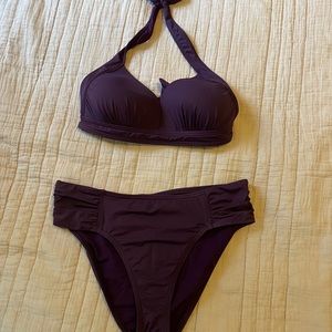 Purple Swimsuit Set